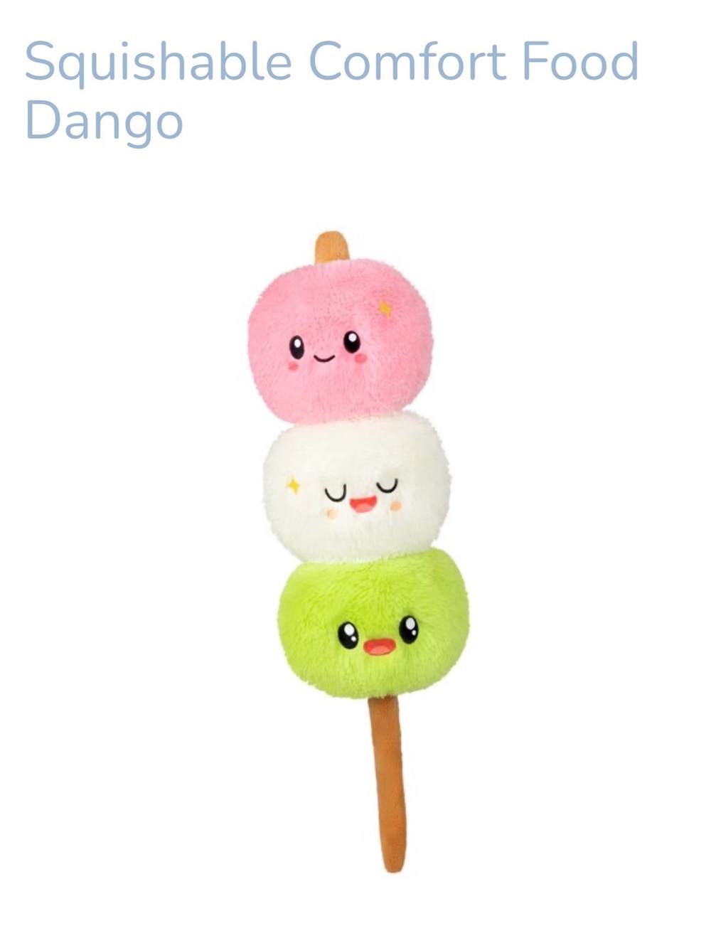 Plush Dango Stack Soft Toy - Pink, White & Green